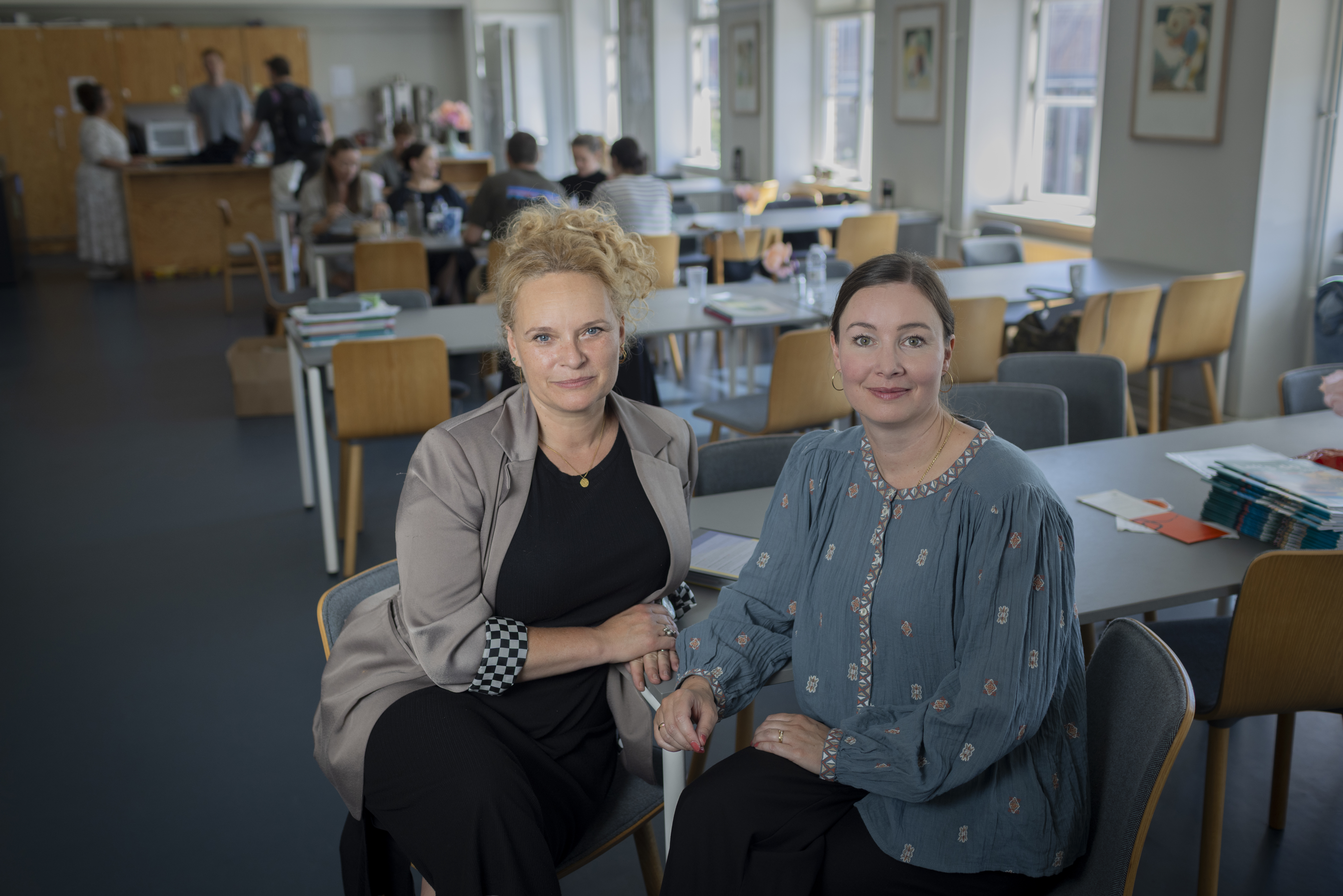 Næstforperson og forperson i Københavns Lærerforening, Janne Riise Hansen og Katrine Fylking